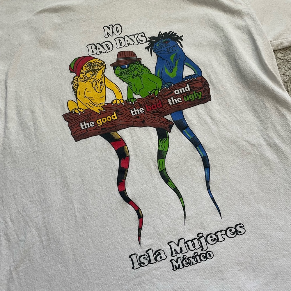 Vintage style Isla Mujeres The good the bad and the ugly tee